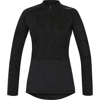 Husky Merino dámský rolák se zipem ke krku černý, S