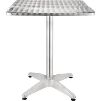 Jídelní stůl Bolero U427 čtvercový bistro stůl nerezový 600mm