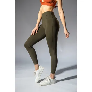 Dámské legíny GoldBee Legíny B3 Zateplené Dark Green Barva: Green, Velikost: L