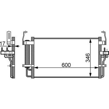 Výparník klimatizace chladič klimatizace - kondenzátor 76.35.540