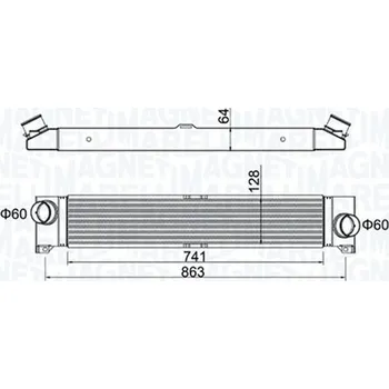 Turbodmychadlo Chladič turba MAGNETI MARELLI 351319204230