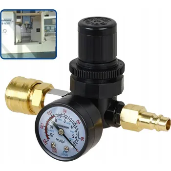 Ventil Redukční ventil 1/4" regulátor tlaku stlačeného vzduchu