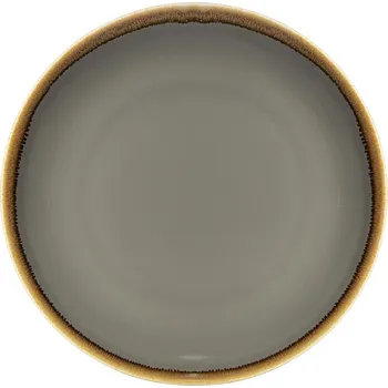 Talíř Olympia kulatý kupový talíř Kiln v kouřové barvě 280mm 4 ks