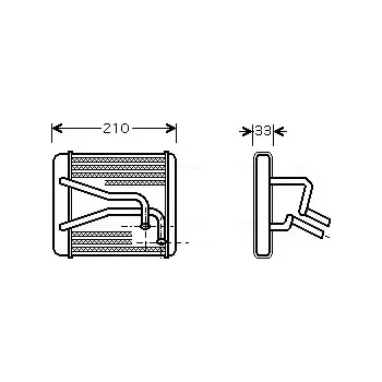 Výměník tepla AVA QUALITY COOLING Výměník tepla vnitřního vytápění AVA KA6049