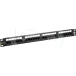 SX24-5E-UTP-BK - 19" patch panel, 1U, 24x RJ45 CAT5E UTP