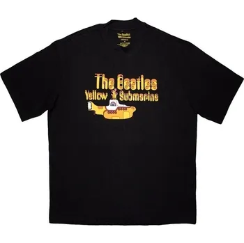 Pánské tričko The Beatles Tričko Logo & Sub Unisex Black M