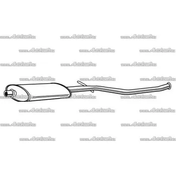 Střední díl výfuku Starline Střední díl výfuku 34.17.427