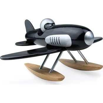 autíčko Hračka Vilac dřevěný hydroplán černý