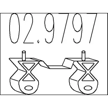 Tlumič výfuku MTS Zarážka tlumiče výfuku MTS 02.9797