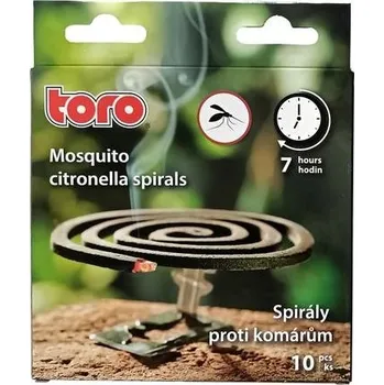 Přípravek proti hmyzu Spirála proti komárům 7hodin TORO citronela 10ks