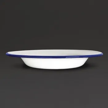 Talíř Olympia smaltované polévkové talíře 245mm 6 ks