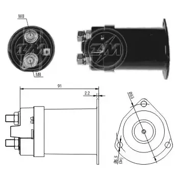 Startér ERA Elektromagnetický spínač startéru ERA ZM555