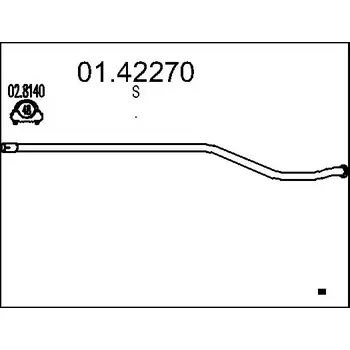 Auto-moto MTS Výfuková trubka MTS 01.42270