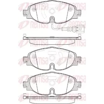 Brzdová destička REMSA Sada brzdových destiček RMS 1515.01