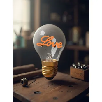 Lampička Sinsay - Dekorativní LED lampa ve tvaru Edisonovy žárovky - sytě růžová - 280FQ-42X - 280FQ-42X-ONE