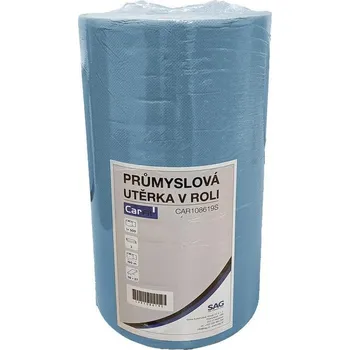 Papírový ručník Carfit 2-vrstvá průmyslová papírová utěrka v roli 38x37 cm, délka 190m, 500 útržků CRF CAR108619S