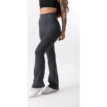 Dámské legíny GoldBee Zvonové Legíny Stahující Pas Lycra Grey Barva: Grey, Velikost: S