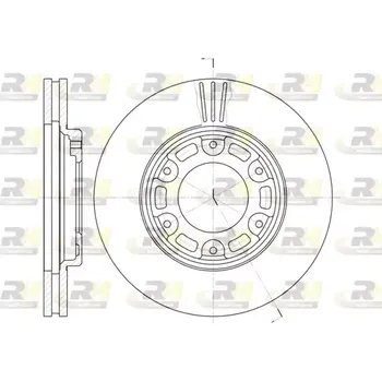 Brzdový kotouč ROADHOUSE Brzdový kotouč - 285 mm RDH 6634.10