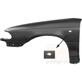 Blatník karosérie VAN WEZEL P přední blatník s otvorem pro blikač VAW 3734656