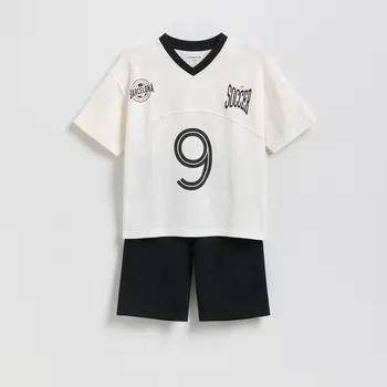 Chlapecké oblečení Reserved - Bavlněná sada - krémová - WE831-01X - WE831-01X-140