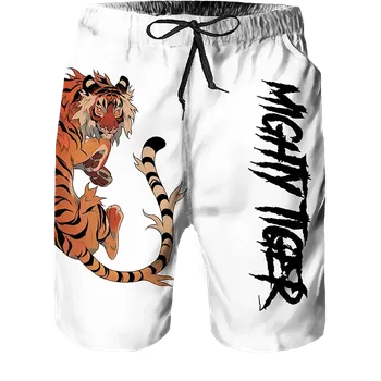 Pánské kraťasy Pánské plavky s potiskem tygra – krátké šortky na léto Velikost: 6T, Barva (Varianta): HWH24416