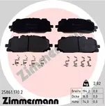 ZIMMERMANN Sada brzdových destiček ZIM 25861.170.2