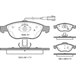 Starline Sada brzdových destiček BD S303