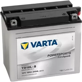 Autobaterie VARTA 19Ah P, s.p.240A, POWERSPORTS Freshpack, 12V, 176x101x156 VT 519011019A514