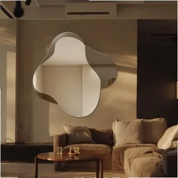 Zrcadlo Nepravidelné zrcadlo na hnědé zrcadlové tabuli – MOCHA TRUFFLE