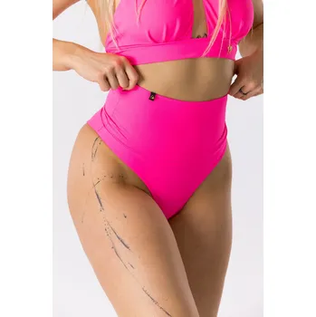 Dámské plavky GoldBee Plavky Stahovací Brazilky Neon Pink Barva: Neon Pink, Velikost: XXL