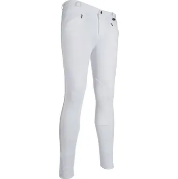 Jezdecké oblečení HKM Rajtky Basic HKM, s kolenními záplatami, pánské, bílé 48