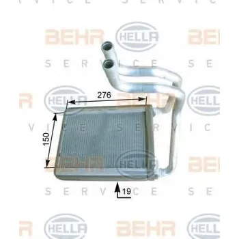 Výměník tepla BEHR HELLA SERVICE Výměník tepla vnitřního vytápění BHS 8FH 351 315-241