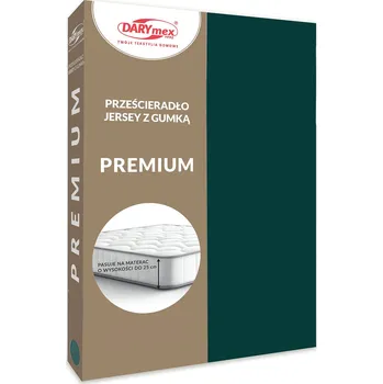 Prostěradlo JERSEY PROSTĚRADLO PREMIUM 160X200 CM TMAVĚZELENÉ