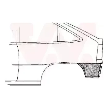 Blatník karosérie VAN WEZEL Boční stěna VAW 3735134