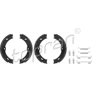 Brzdová čelist TOPRAN Sada brzdových čelistí parkovací brzdy TPR 112 172