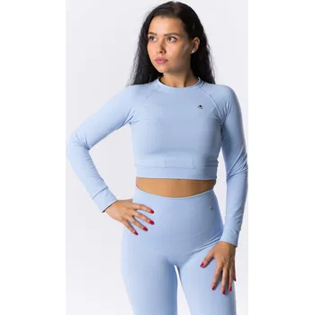 GoldBee Crop-Top BeClassic Baby Blue Barva: Baby Blue, Velikost: XS