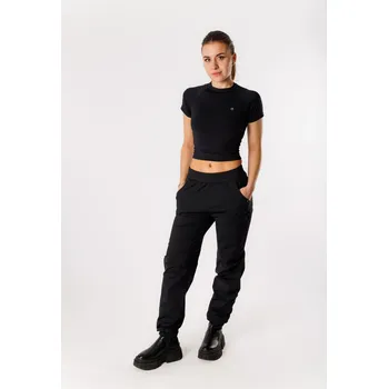 Dámské kalhoty GoldBee Zateplené Kalhoty Relax Black Barva: Black, Velikost: XXL