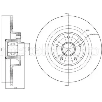 Brzdový kotouč CIFAM Brzdový kotouč s ložiskem - 300 mm CFM 800-1089