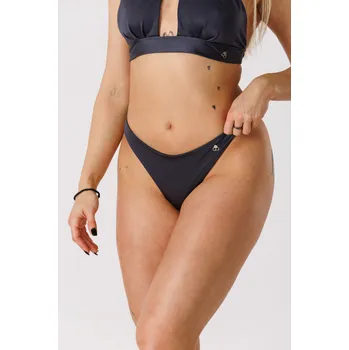 Dámské plavky GoldBee Plavky Brazilky Dark Grey Barva: Dark Grey, Velikost: S