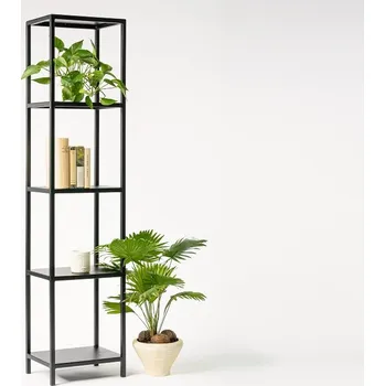 Knihovna Kovový regál „Sofoklés“ Barva konstrukce: KARMÍNOVÁ (RAL 3002)