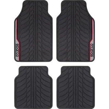 autokoberec Sparco Koberce gumové černo/červené DO SPF507RD