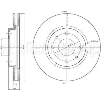 Auto-moto METELLI Brzdový kotouč - 276 mm MT 23-1579C