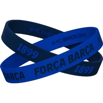 Náramek FC Barcelona Dětský náramek FC Barcelona, modrý, sada 2 ks