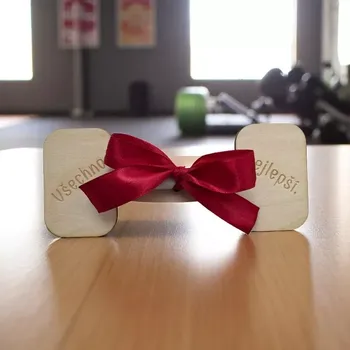 Dárková krabička Dřevěná karta na peníze Činka