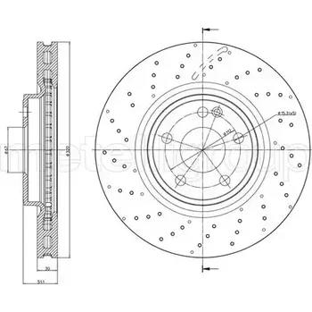 Brzdový kotouč METELLI Brzdový kotouč - 320 mm MT 23-1513FC