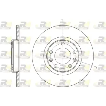 Brzdový kotouč ROADHOUSE Brzdový kotouč - 268 mm RDH 61555.00