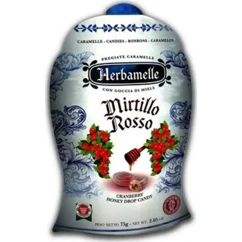 Bonbon Herbamelle plněné bonbony Brusinka 75g 75g