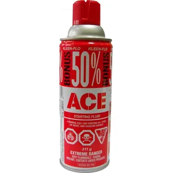 aditivum Kleen‑Flo ACE Starting Fluid – pomoc při nastartování benzínových i dieselových motorů 311g