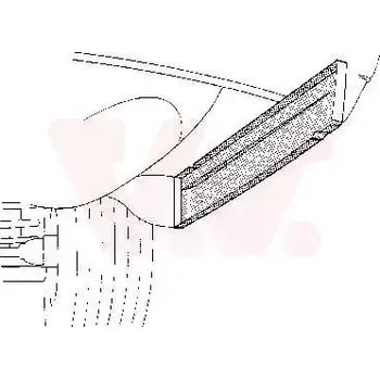 Blatník karosérie VAN WEZEL Boční stěna VAW 3003.30