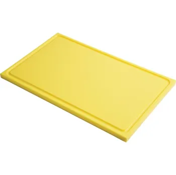 Kuchyňské prkénko Gastro M Gastro-M krájecí prkénko s drážkou, z HDPE GN1/2 – žluté 15mm